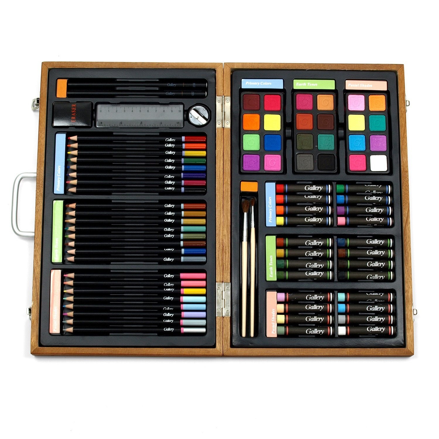 Art Supplies 131 Piece Deluxe Art Set With Wood Case, Art Pencils And  Pastels Coloring For Drawing Or Painting, Beginner Gift Art Supplies