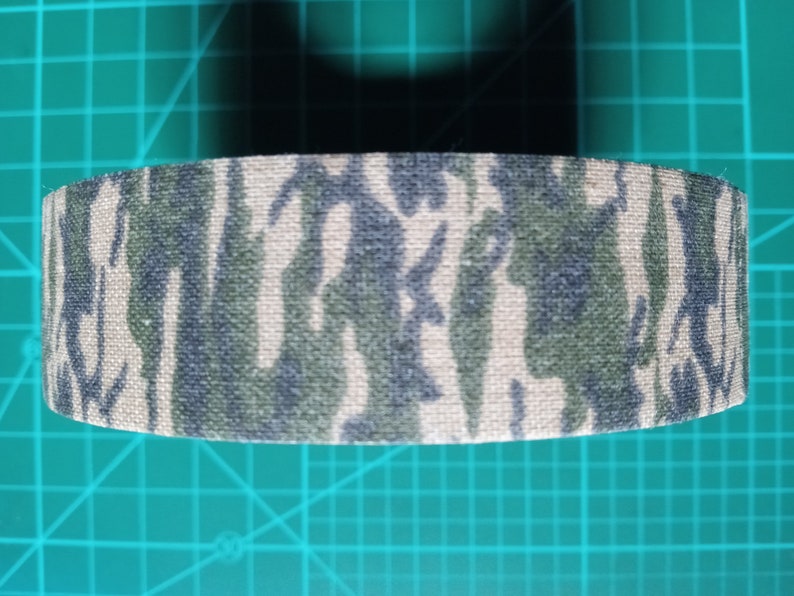 Green Camo, Camouflage Patern Tape, Waterproof 1 inch, 2.5cm Wide 27 yards, 25m Camo, Hockey, Duct Tape image 1
