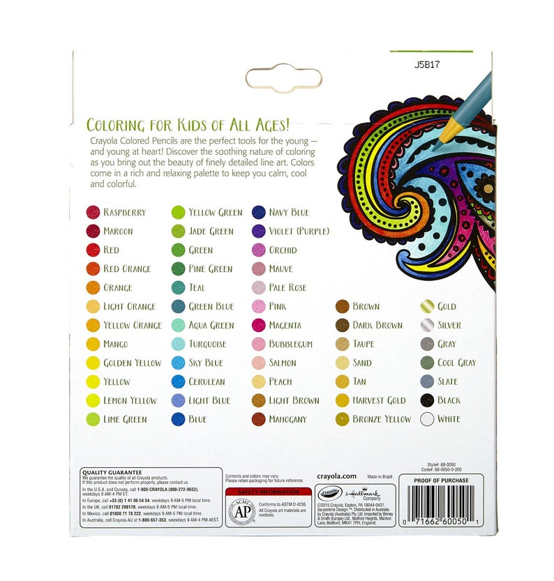 Diary; Crayola Long Colored Pencil Set Journaling 50 Colored Coloring Pencils; Adult Coloring Books Planner Drawing Bible Study