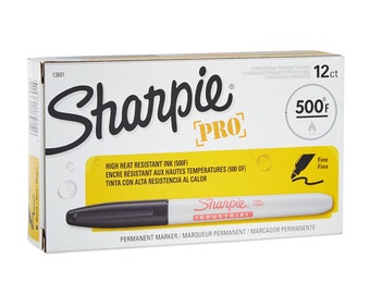 12 Pack Fine Point Sharpie Industrial Permanent Marker; Utilisation lourde. Artisanat, fondu et résistant à l’eau