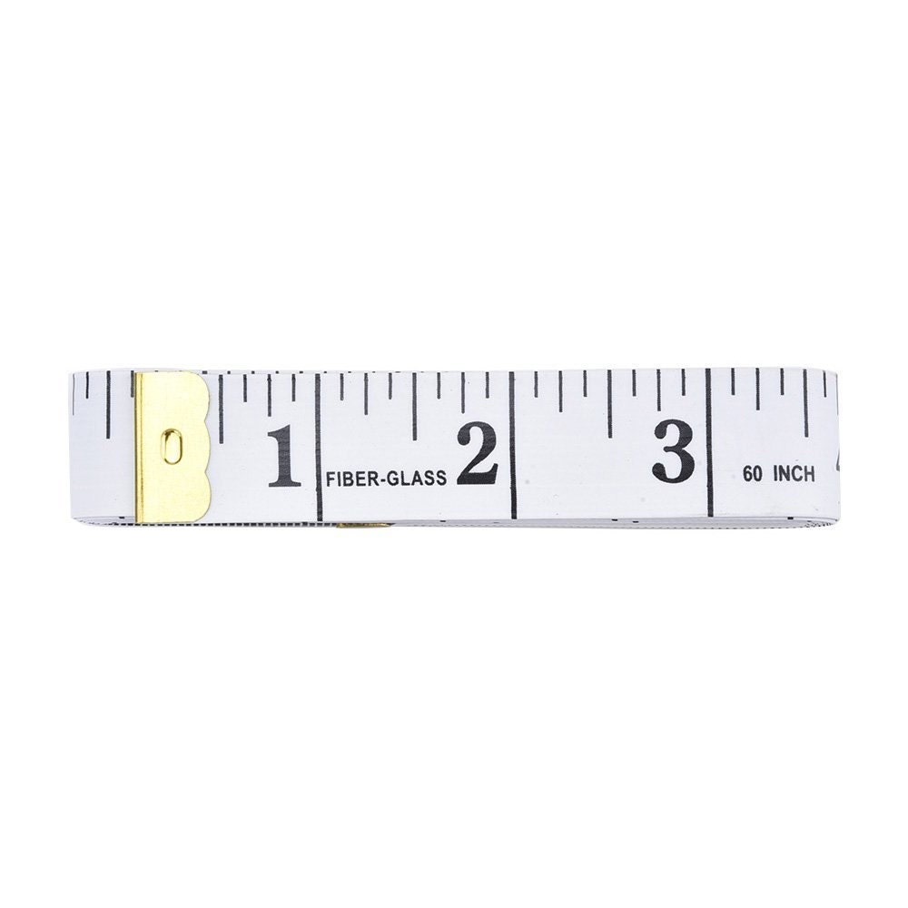 Cogfs White Soft Tape, Tailor Seamstress Sewing Diet Ruler Tape Measure  Brass Ends Dressmakers New 