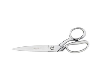 Tesoura de corte curva Gingher de 25 cm; a melhor tesoura profissional para tecido; ideal para costura, patchwork, bordado e alfaiataria; Gingher