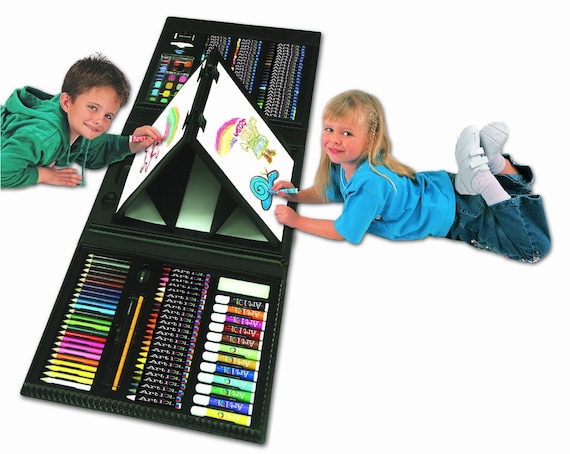 223 Pack Drawing Art Set Kits with Trifold Easel for Kids Girls Boys  Beginners