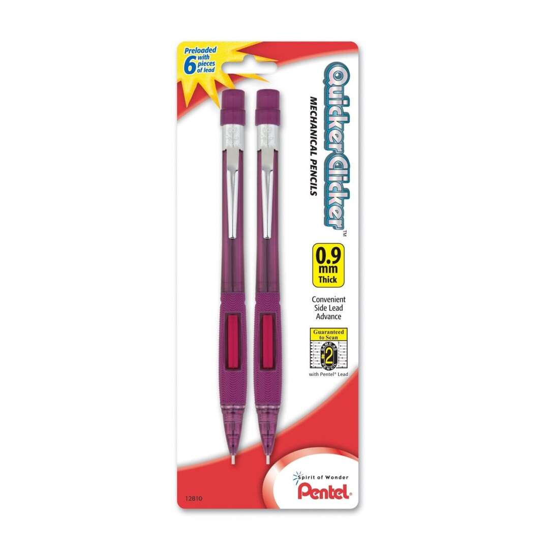 2 Pack 0.9mm Pentel Quicker Clicker Mechanical Pencils Pentel Quicker