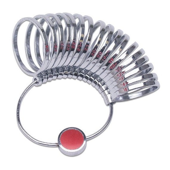 Large Sizes Ring Sizer, Steel Ring Sizing Tool, Finger Gauge; Professional  Jewelers Quality Rings Sizer; US Sizes 16-24