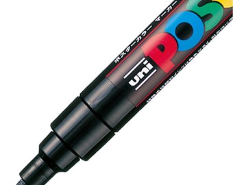 オッフェン　pointed-POSCA / BLACK 38 Amazon.com : UNI-BALL POSCA MARKER PEN PC-3M - BLACK - 3