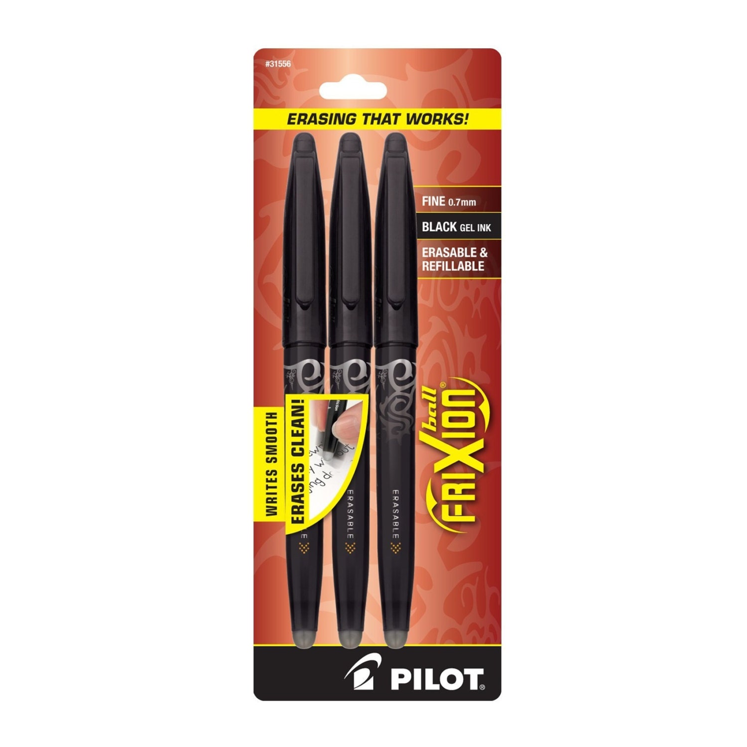 Pilot Frixion Ball Erasable Gel Ink Pens, Black, Pack; Fine Point  Coloring Bible Study Journaling Planer Markers Highlighters