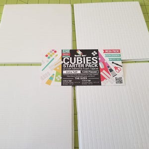 Säurefreies Schaumstoff-Klebeband, doppelseitiges Klebeband für DIY-Kunsthandwerk, Bearly Art CUBIES The Polar Collection, 1248 Squares & Strips