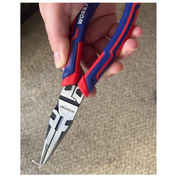Workpro Mini Diagonal Cutting Pliers – 11 Cm, Chrome Vanadium Steel – Blue & Red Handle - View #8