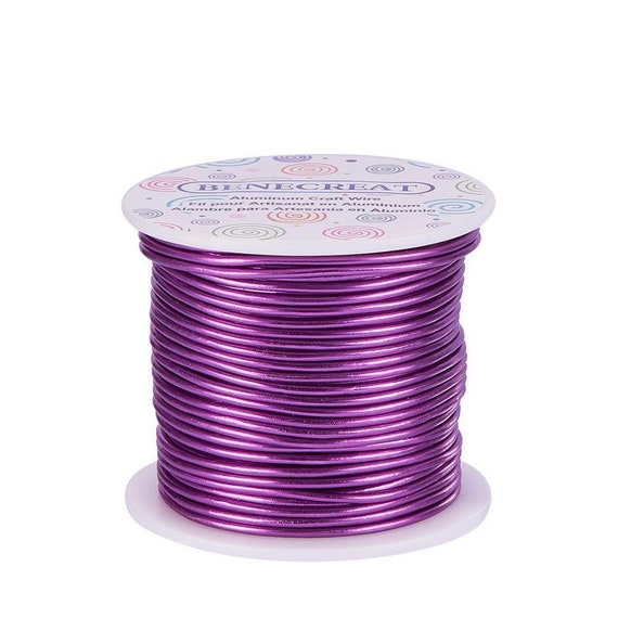 Purple Color Aluminum Bendable Craft Wire, 12 Gauge Anodized Jewelry  Making, Beading, Floral, Sculpting, Wire Weaving 100FT, 30m 