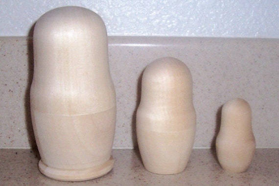 plain nesting dolls
