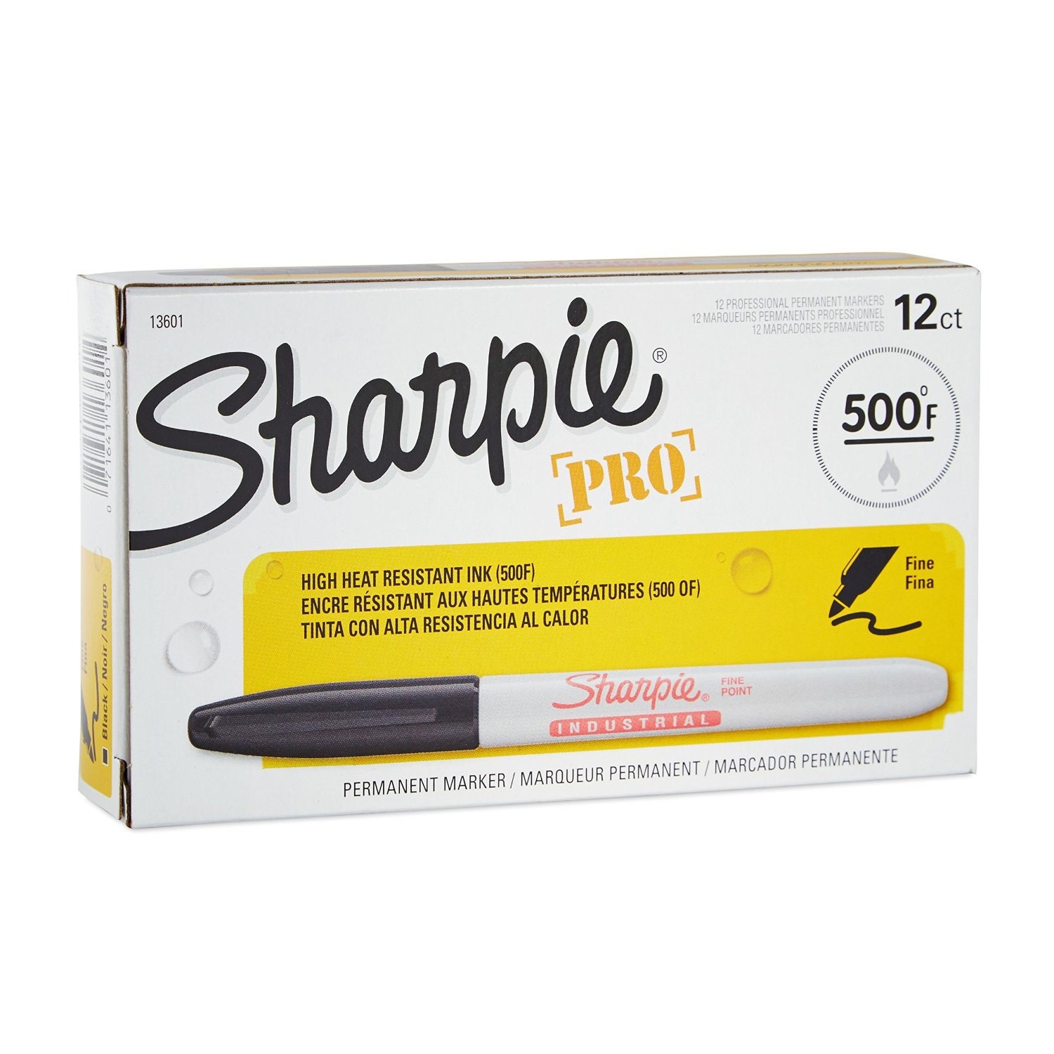 Sharpie Industrial Permanent Marker, Fine Point, 12 Pack;  Industrial Sharpie Craft, Metal Stamping Supply