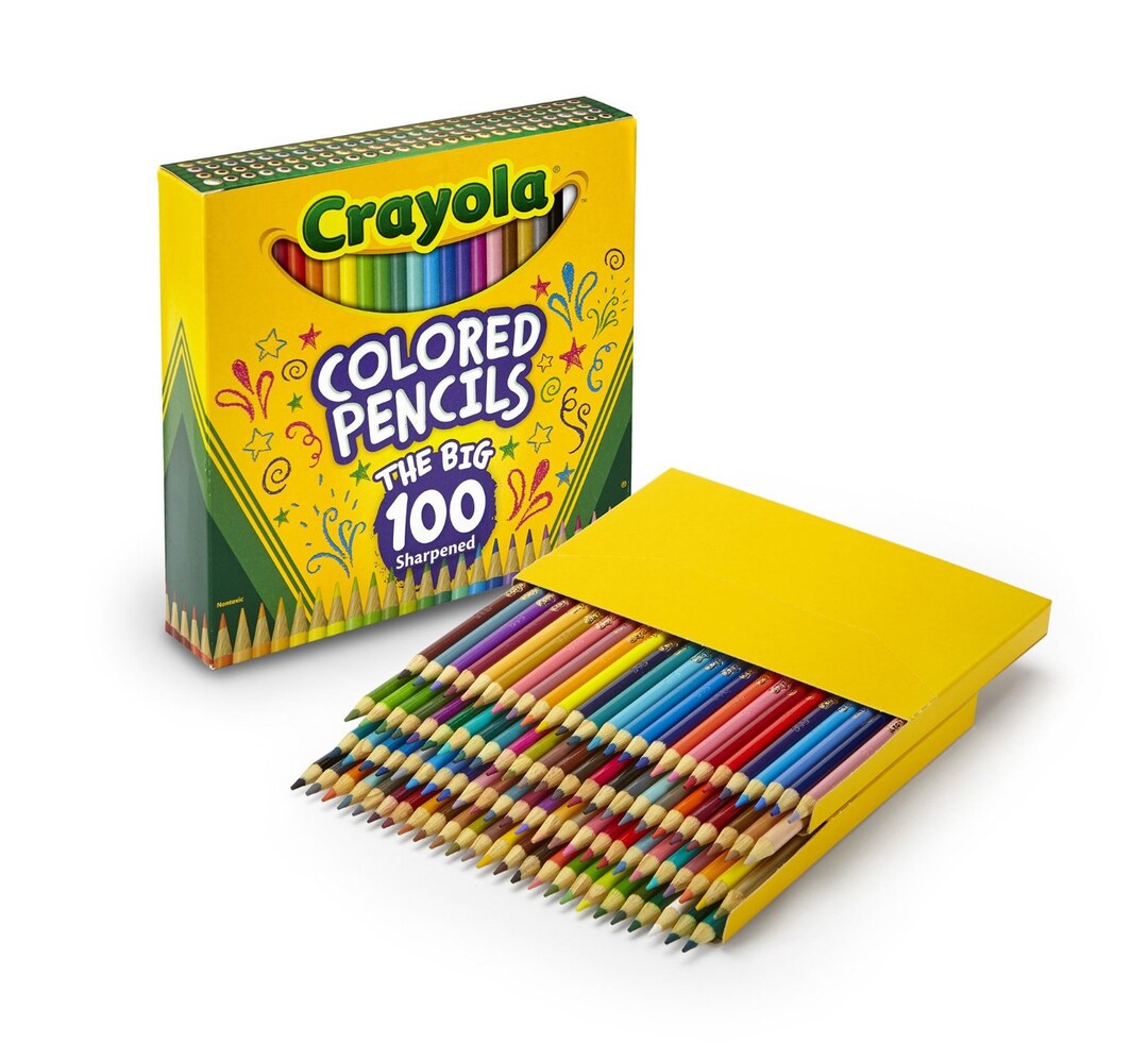 Crayon De Madera-Crayola-12 Colores-Largos-Circulares-1 Unidad
