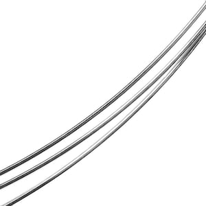 Solid Sterling Silver Wire 20 Gauge (0.81MM), Round, 5 Feet, Half-Hard; Jewelry, Hoop Earrings, Chain Making