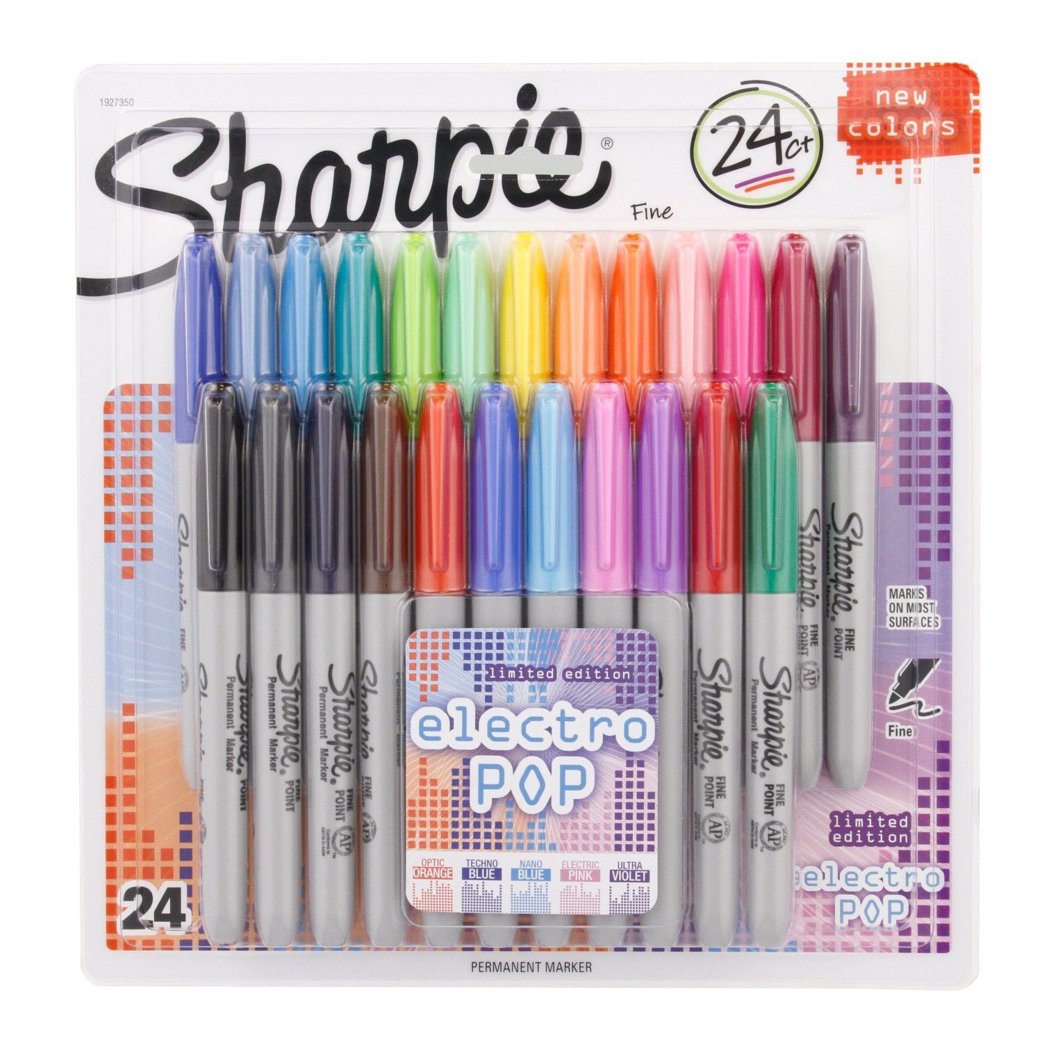 Sharpie Mini Permanent Markers, Fine Point, Assorted Colors, 4 Count