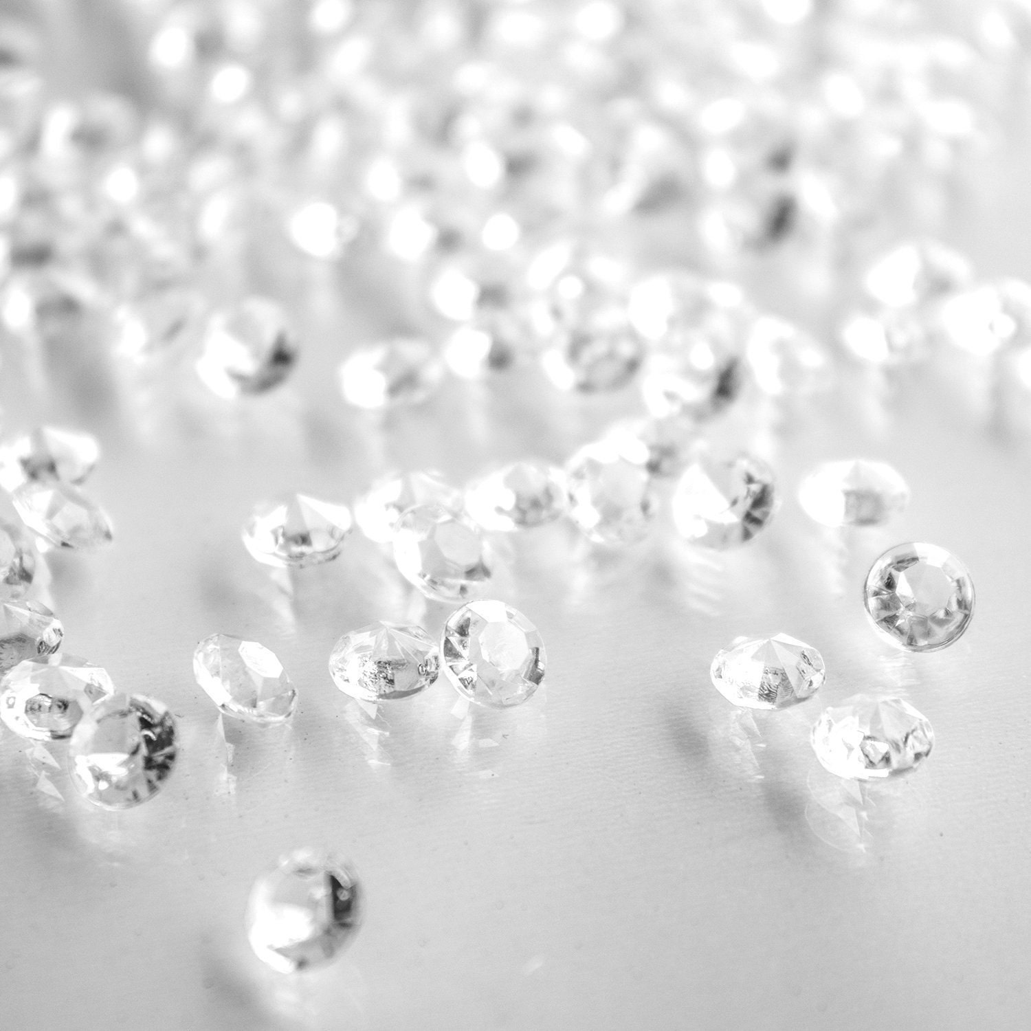 100 Fake Diamonds Vase Filler Confetti Diamond Gems Fake Diamonds Table  Scatter Party Decoration Party Favors Wedding Centerpieces 
