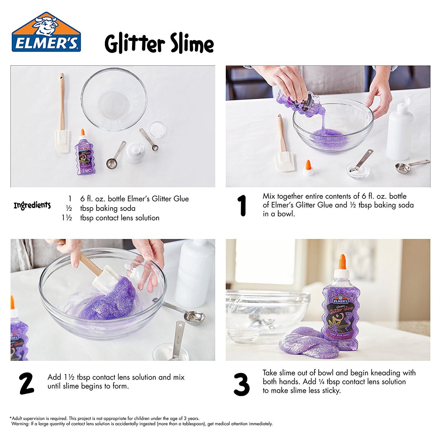 Elmer's Slime Starter Kit, Clear School Glue, Glitter Glue Pens & Magical  Liquid Activator Solution, 9 Count : Arts, Crafts & Sewing 