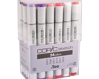 16 Fine Twinmarkers (Extra Fine & Brush) Stackable Storage Box - DécoTime