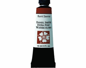 Farba akwarelowa Burnt Sienna, tubka 15 ml, farba akwarelowa Daniel Smith Extra Fine