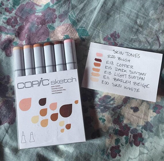 Copic Skin Tones I Pens Copic Sketch Set Of 6 Markers