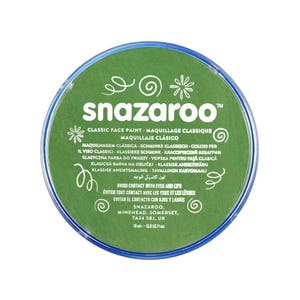 Grass Green Skin, Face Paint, Ink; Body Art, Marking, Cosplay, Carnival, Theater, Temporary Tattoo, etc Snazaroo Classic Face Paint