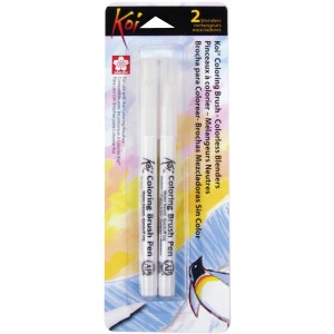 Sakura Koi Brush Pen Set, Colorless Blender Brushes; Sakura 2 Brush Pens; Anime, Manga, Art, Drawing