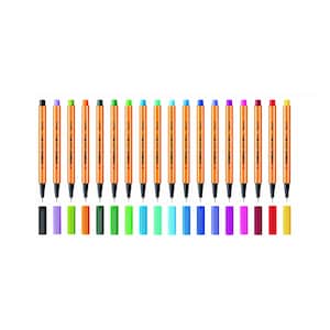 18 Stabilo Point 88 Mini Fine-Line Pens. Mini-Box-Set. 0,4mm. Kalligraphie, Manga, Anime, Scrapbooking