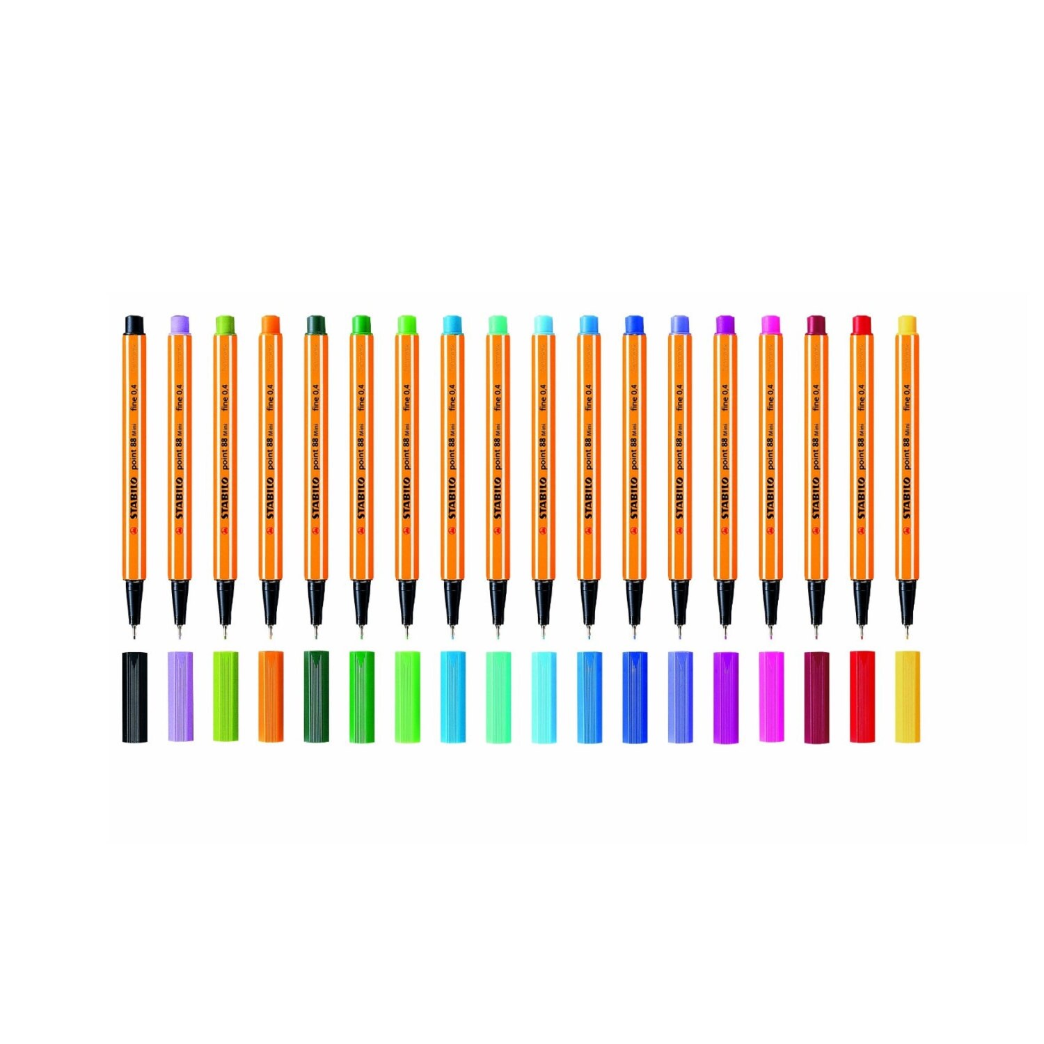 Statistisch Vrouw informatie 18 Stabilo Point 88 Mini Fine-line Pens. Mini Box Set. 0.4mm. - Etsy