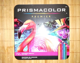 72 Prismacolor Premier Soft Core Colored Pencils; Tin Art Set, 3599TN