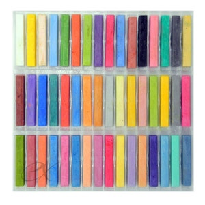 KALOUR-Crayons de couleur pastel craie, ensemble de 50 couleurs, crayons à  charbon pour document, dessin, croquis, coloriage, ombrage, fournitures