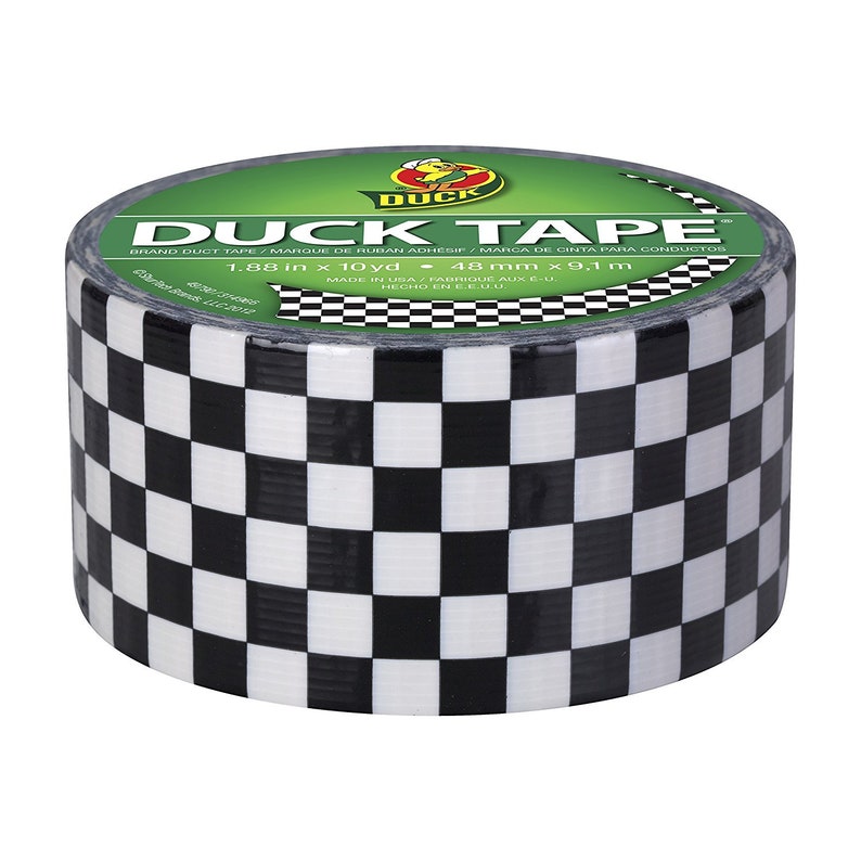 Checkers Duct Tape, 1.88 48mm x 10 Yards 9 Meters Decorations, Gift Wrapping, Planners, Scrapbooking, Card Making, Embossing image 2