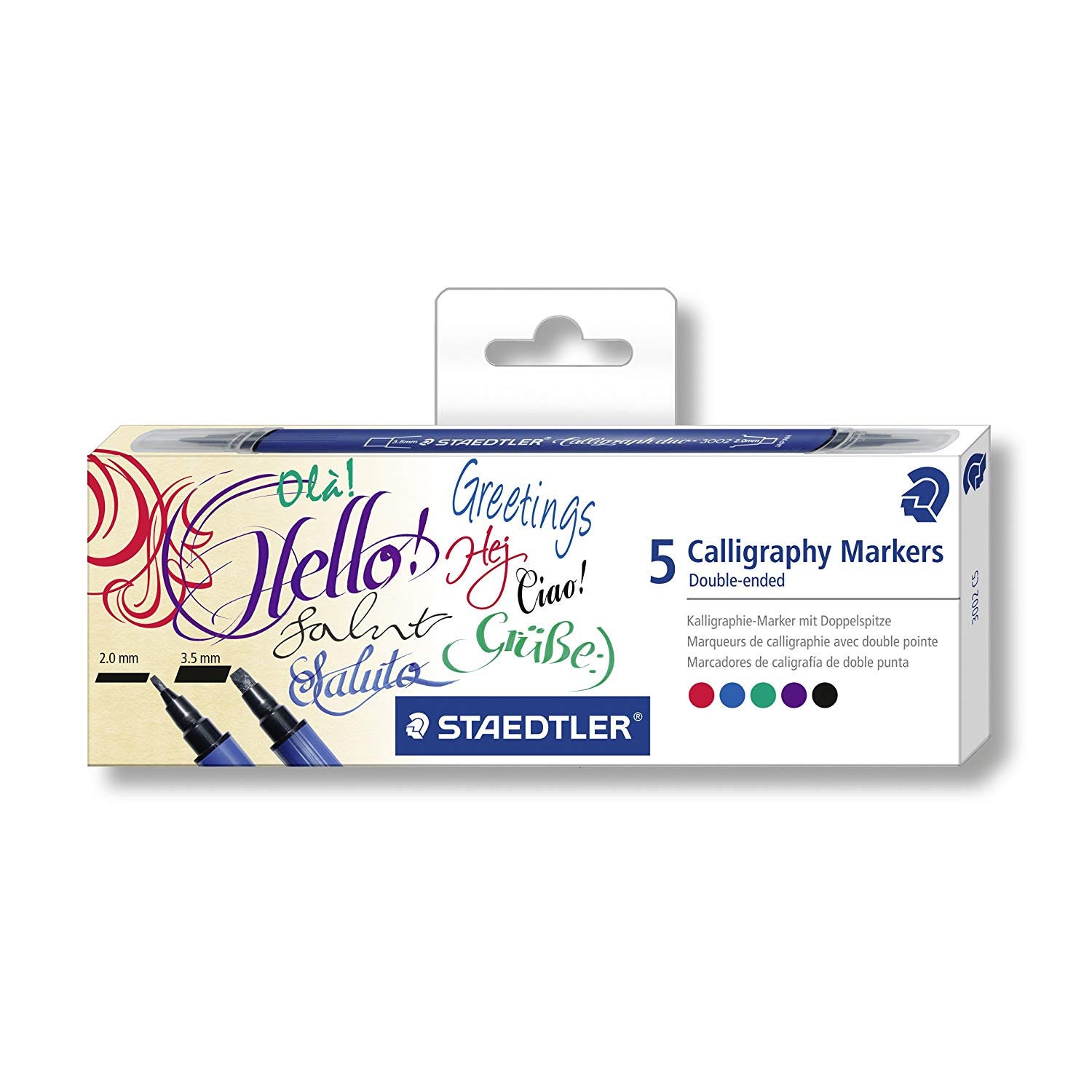 Staedtler Double Ended Calligraphy Markers 12 Pack