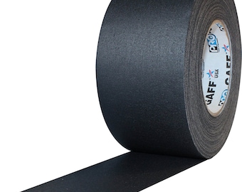 Black Gaffer Tape; Wide 3inx55yd Heavy Duty Pro Grade Gaffer's Non-Reflective, Waterproof, Multipurpose Tape