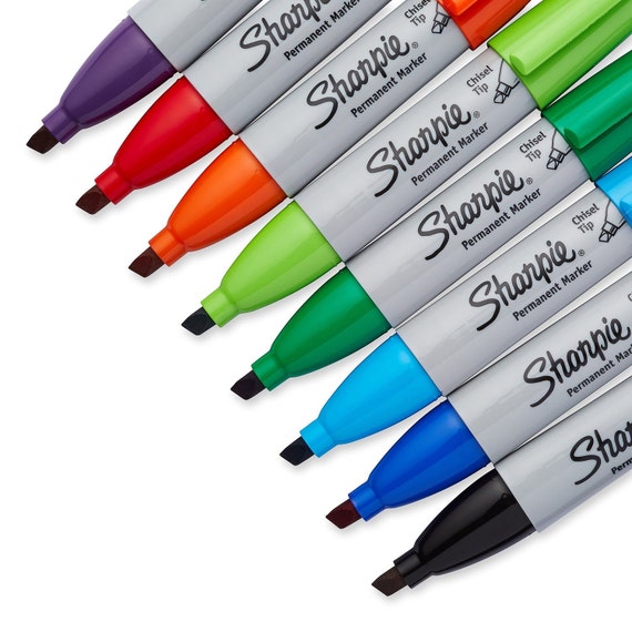 Color Sharpie Markers Chisel Point Markers Assorted 8 Pack 