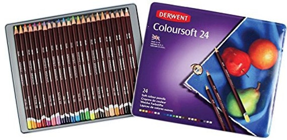 Derwent Coloursoft 24 Pencil Tin Set