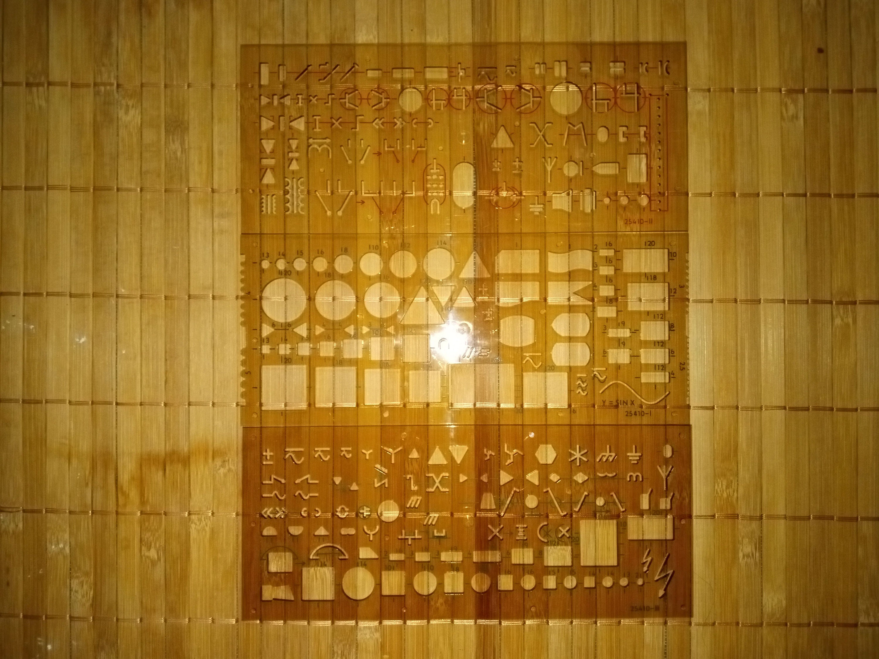 3 gabarits de dessin électronique électrique Koh-I-Noor, guides électriques, 070307100000