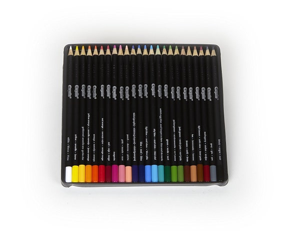 24 crayons de couleur Crayola signature Pro Livres à colorier adulte,  dessin, étude de la Bible, planificateur, crayons de couleur  professionnelle Étain en métal -  France