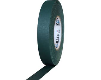 Green Gaffer Tape; 1inx55yd Heavy Duty Pro Grade Gaffer's Non-Reflective, Waterproof, Multipurpose Tape; Stronger than Duct Tape