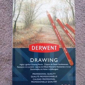 Derwent kleurpotloden, kern 5 mm, metalen blik, 12 potloden 0700671
