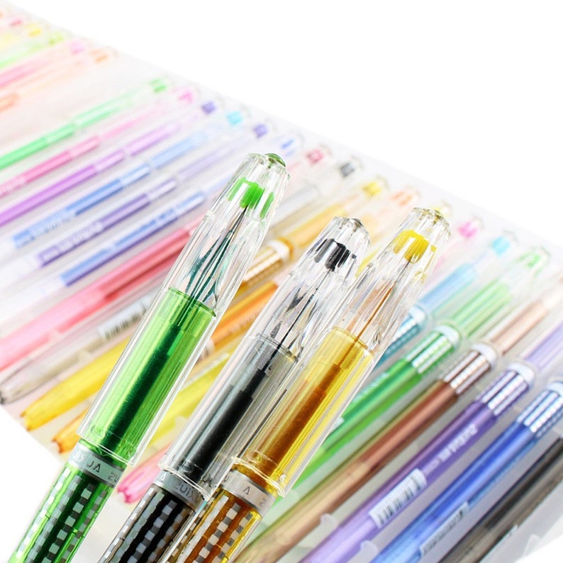 24 Coloring Gel Pens Adult Coloring Books Drawing Bible - Etsy