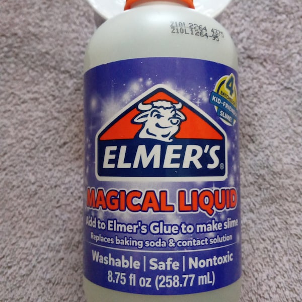 Activateur liquide magique Elmer's Glue Slime ; Solution d'activateur de slime liquide magique ; 8,75 once liquide onces Bouteille ; Slime maison, travaux manuels pour enfants