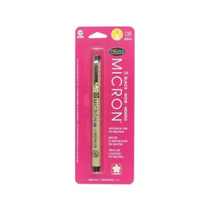 Sakura Pigma Micron 08 Ink Pen, 0.50-mm Tip, Black; Sakura Coloring Drawing Pen