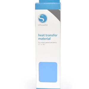 Light Blue Heat Transfer Vinyl, Smooth Matte, for Most Fabrics; Cricut, Silhouette, or Cut by Hand; 9x36 inch Heat Transfer Vinyl