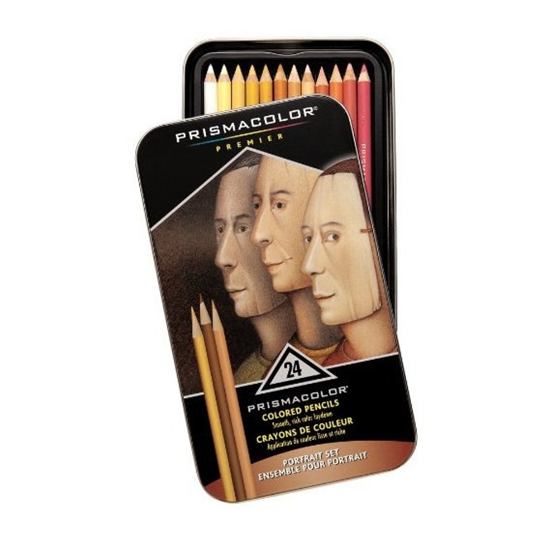 24 Prismacolor Pencils; Premier Portrait Colored Pencil Set; Drawing Shading /& Rendering Prismacolor Arts Crafts Blending
