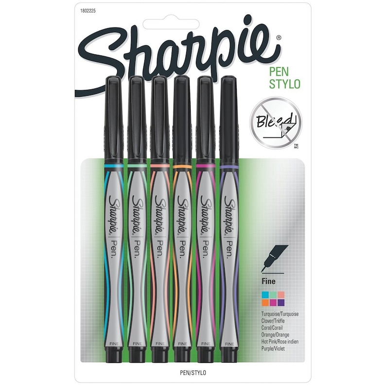 6 Writing Calligraphy Sharpie Fine Point Tip Pen Stylo 6 Etsy