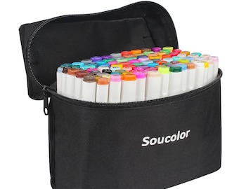 SPACE Dual Tip Art Marker 60 Colour With Carrying Case For