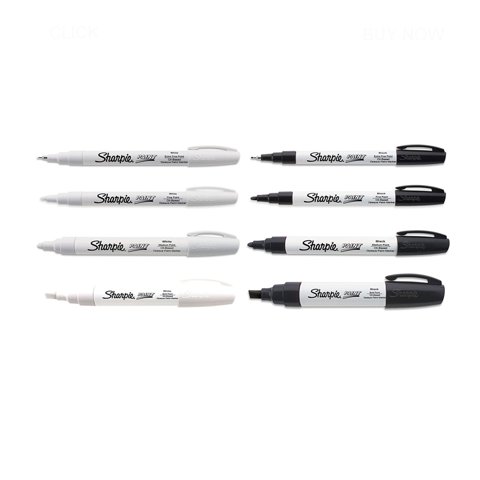 Black & White Sharpie Paint Markers Fine Point Oil Based One Etsy
