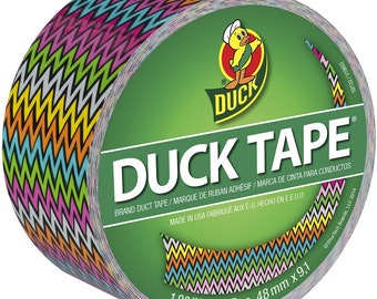 High Impact Chevron Duct Tape, 1.88" (48mm) x 10 Yards (9 Meters) Decorations, Gift Wrapping, Planners, Scrapbooking, Card Making, Embossing