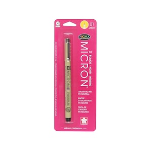 Sakura Pigma Micron 01 Ink Pen, 0.25-mm Extra Fine Tip, Black; Sakura Coloring Drawing Pen