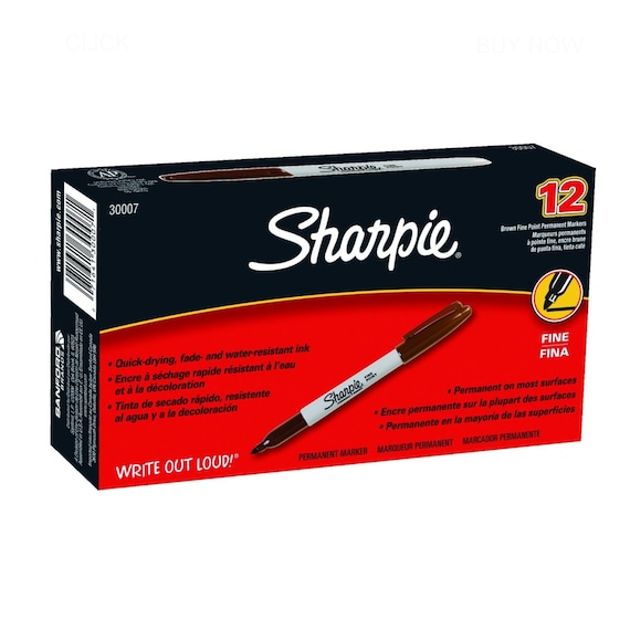 12 Sharpie Brown Markers, Fine Point Illustration, Drawing, Blending,  Shading, Rendering, Arts, Crafts 